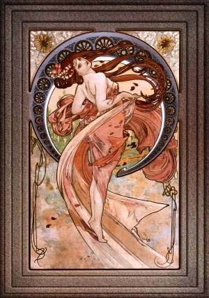 Dance by Alphonse Mucha Old Masters Vintage Art Reproduction